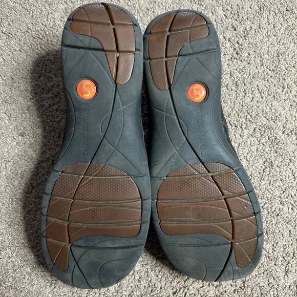 Clarks Artisan Unstructured Women's 7 M Black Leather Slip-On Shoes - Picture 5 of 6